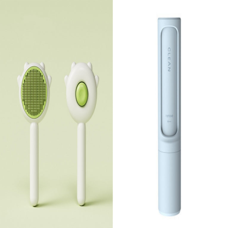 Pet Grooming Comb Massage Hair Removal Brush Scratcher Cleaning Tool