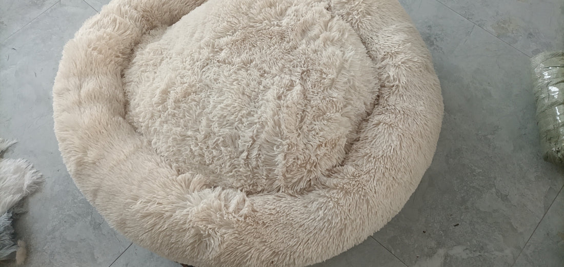 Plush Round Warm Winter Pet Sleeping Bed