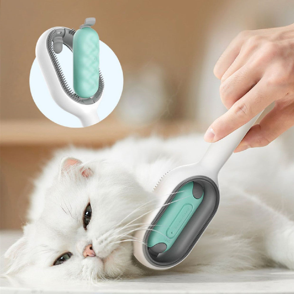 Pet Grooming Brush Dematting Comb Floating Hair Removal Cleaning Tool