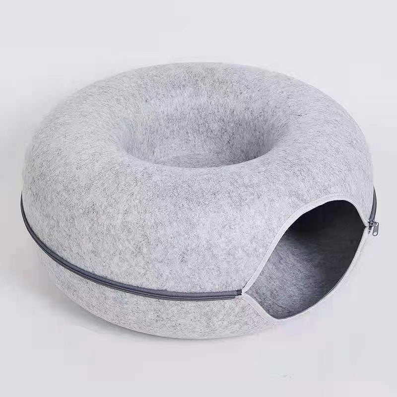 Pet Bed Round Tunnel Comfortable Play Sleep Nest