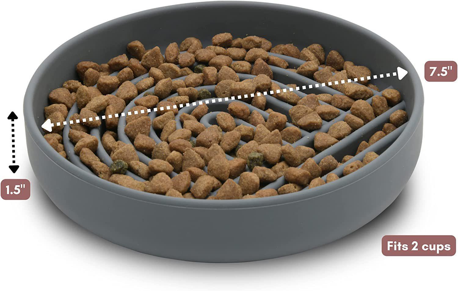 Pet Fashion Simple Slow Feeding Anti Choke Bowl