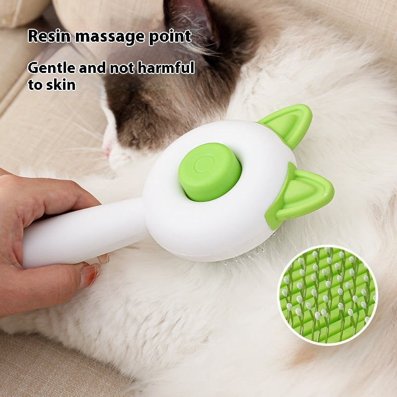 Self-Cleaning Pet Grooming Brush | Tangle-Free Hair Remover - Pawfect Nest